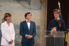 La Ministre Valérie De Bue, le Ministre-Président Elio Di Rupo, Pierre de Maere